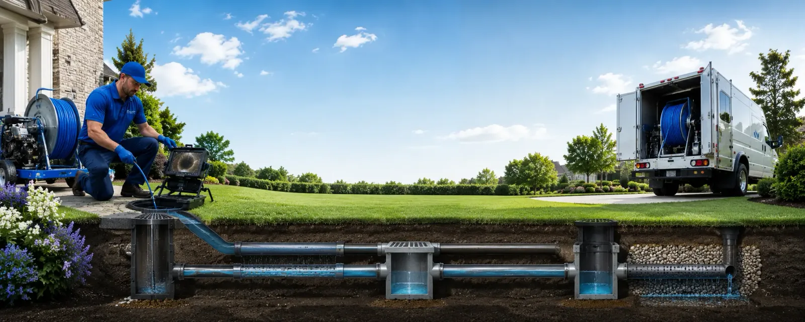 Outdoor drain cleaning information for Putnam, CT